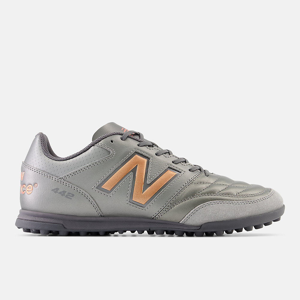 New Balance 442 v2 Team TF Shoes Silver with Graphite and Copper